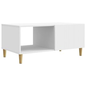 vidaXL Masă de cafea Alb 90 x 50 x 40 cm Lemn prelucrat