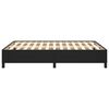 vidaXL Cadru de pat, negru, 140x200 cm, piele ecologică