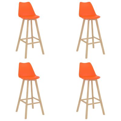 vidaXL Set mobilier de bar, 5 piese, portocaliu