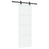 vidaXL Ușă glisantă ORKDAL Alb 83 x 232 cm Lemn masiv de pin