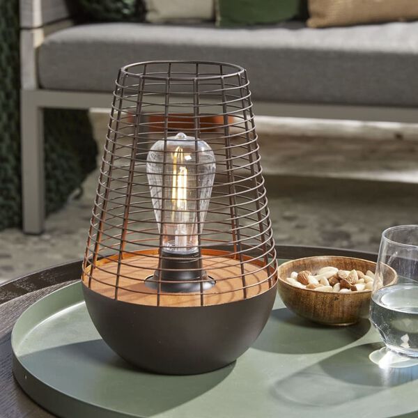 441765 Luxform LED Garden Light "Chelsea" Tabletop Copper and Brown