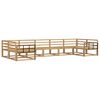 vidaXL Set de canapele de exterior 7 buc. Alb Lemn Solid de Acacia