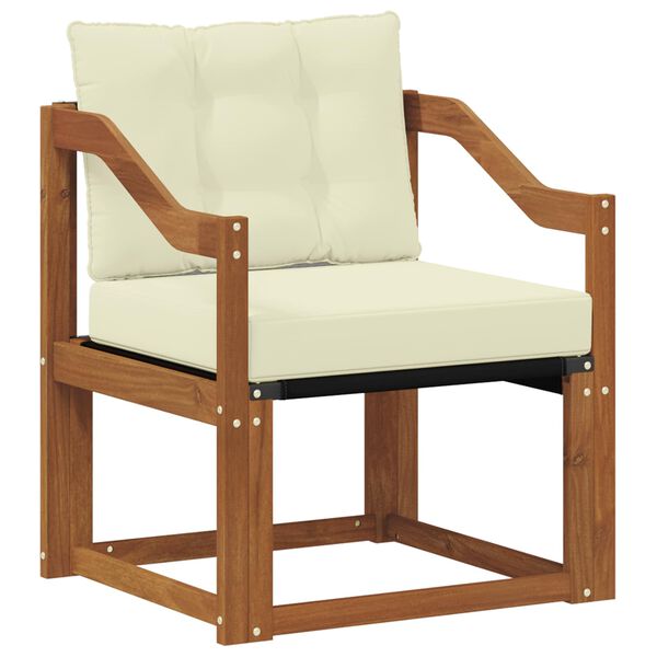 vidaXL Set de canapele de exterior Lemn solid de Acacia și Textilene