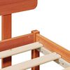 vidaXL Cadru de pat Maroniu cerat 75 x 190 cm Lemn de pin masiv