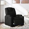 vidaXL Fotoliu rabatabil electric, negru, material textil