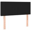 vidaXL Pat box spring cu saltea, negru, 80x200 cm, textil