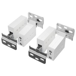vidaXL Suport de suspendare pentru cabinet 2 pcs Alb 70 x 48 x 19 mm