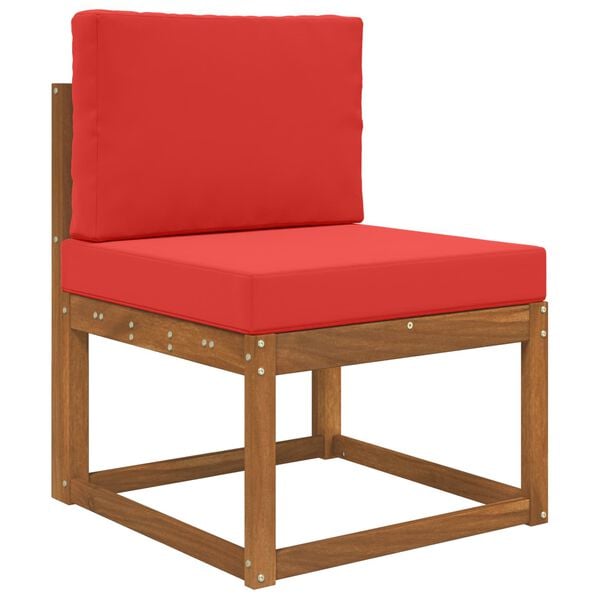 vidaXL Perna pentru canapea de exterior 2 pcs Roșu Poliester