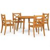 vidaXL Set mobilier de grădină, 5 piese, lemn masiv de acacia