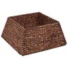 vidaXL Guler pentru Pomul de Crăciun Pătrat Maro 50 x 50 x 25 cm