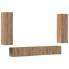 vidaXL Dulapuri TV montate pe perete 4 buc. stejar artizanal lemn