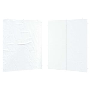 vidaXL Perete lateral pentru cort de petrecere 2 buc. 200 x 195 cm Alb