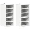 vidaXL Pantofare, 2 buc., alb, 31,5x35x70 cm, PAL