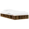 vidaXL Cadru de pat cu depozitare cu raft Lemn vechi 80 x 200 cm