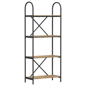 vidaXL Raft pentru cărți 4 niveluri 60 x 30 x 146 cm Lemn prelucrat
