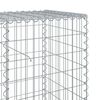 vidaXL Coș gabion cu capac, 800x50x100 cm, fier galvanizat