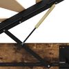 vidaXL Cadru de pat otoman Stejar Afumat 203 x 160 x 25 cm