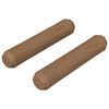 vidaXL Doweluri din lemn 2 pcs Maro &Oslash; 8 x 35 mm Lemn masiv