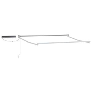 vidaXL Cadru copertină retractabil electric Alb 2,5 x 2 m Aluminiu