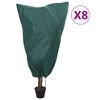 vidaXL Huse de fleece pentru plante cu șnur 8 buc. 70 g/m&sup2; 0,8x1,2 m