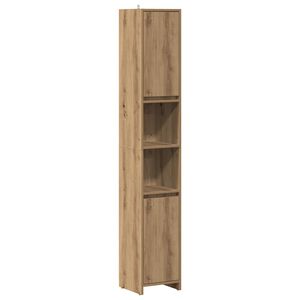 vidaXL Dulap de baie, Stejar artizanal, 30x30x183,5 cm, PAL