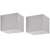 vidaXL Corpuri de iluminat tip cub pentru perete exterior, 2 buc.