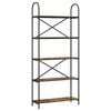 vidaXL Raft pentru cărți 5 niveluri 80 x 30 x 183 cm Lemn prelucrat