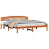 vidaXL Cadru de pat Maroniu cerat 180 x 200 cm Lemn de pin masiv