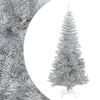 vidaXL Pom de Crăciun artificial cu suport, argintiu, 210 cm, PET