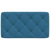 vidaXL Pernă tăblie de pat, albastru, 90 cm, catifea