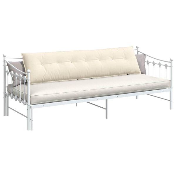 vidaXL Perna pentru spate Crem 200 x 50 cm Țesătură din corduroy