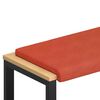 vidaXL Perna pentru bancă cord Roșu portocalie Ad&acirc;ncime 35 cm