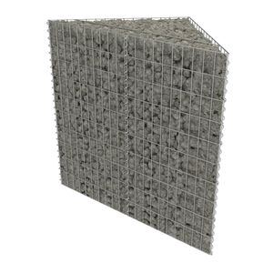 vidaXL Strat &icirc;nălțat gabion, 75x75x100 cm, oțel galvanizat