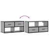 vidaXL Dulap TV, gri sonoma, 80x31x39,5 cm, lemn prelucrat și metal