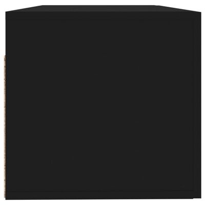 vidaXL Dulap de perete, negru, 100x36,5x35 cm, lemn prelucrat