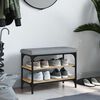 vidaXL Bancă pentru pantofi stejar sonoma 62x32x47 cm lemn prelucrat