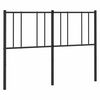 vidaXL Tăblie de pat de schimb metalică, negru, 150 cm