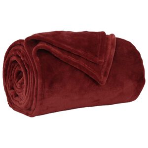 vidaXL Pătură Roșu Bordeaux 150 x 200 cm 0.78 kg Molton