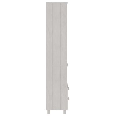vidaXL Dulap înalt „HAMAR”, alb, 60x35x180 cm, lemn masiv de pin