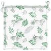 vidaXL Perne de scaun, model frunze, 4 buc., 50x50x4 cm, textil