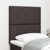 vidaXL Tăblie cap cu headboard Maro închis 80 cm Piele artificială