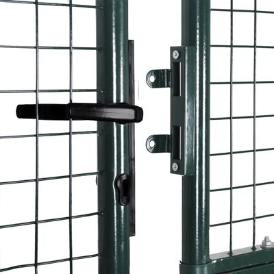 vidaXL Poartă dublă pentru gard din oțel vopsit electrostatic
