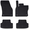 vidaXL Covor pentru mașină 4 pcs Negru suitable for Seat ATECA 2016-