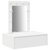 vidaXL Masă de Machiaj Alb 60 x 40 x 70 cm Lemn prelucrat