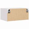 vidaXL Noptieră 2 pcs Alb 50 x 32,5 x 24 cm Lemn masiv de pin