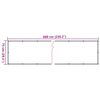 vidaXL Paravan de balcon cu aspect de plantă, verde, 600x75 cm, PVC