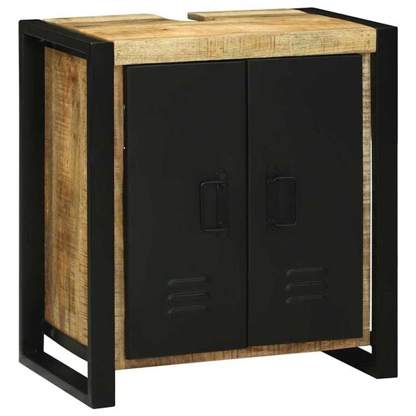 vidaXL Dulap de chiuvetă Maro 55 x 35 x 60 cm Lemn masiv de mango