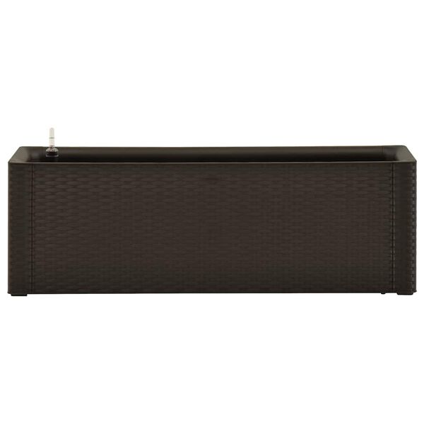 vidaXL Strat înălțat grădină sistem automat udare cafeniu 100x43x33 cm