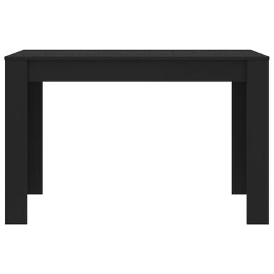 vidaXL Masă de bucătărie, negru, 120 x 60 x 76 cm, PAL