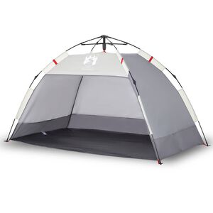 vidaXL Cort camping 2 persoane gri impermeabil setare rapidă